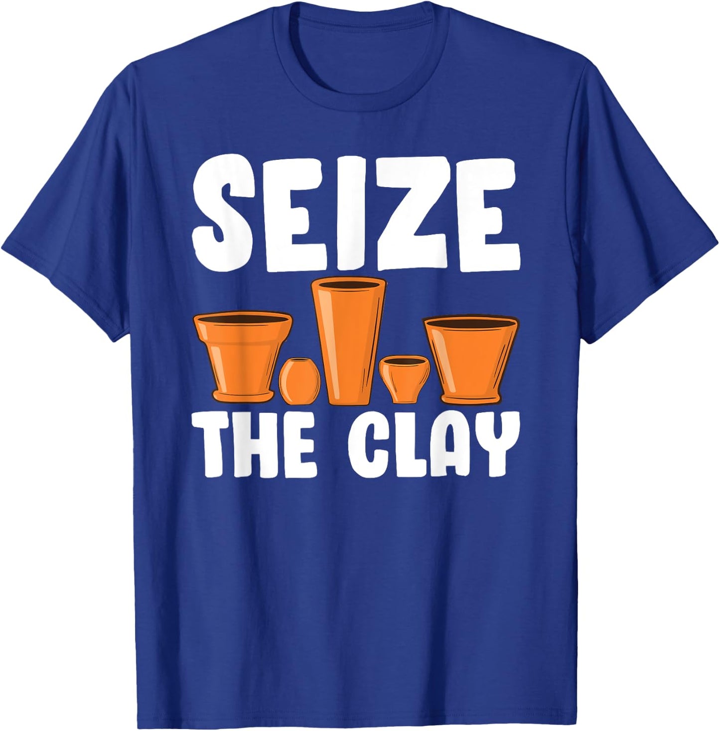 Funny Pottery Gift Women Cool Ceramic Clay Pottery T-Shirt - T-Shirt | Royal