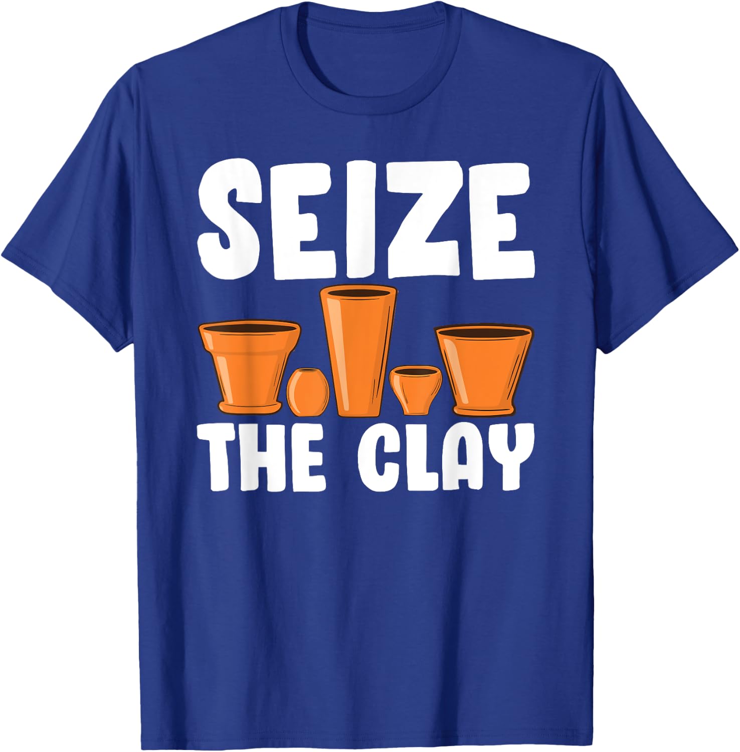 Funny Pottery Gift Women Cool Ceramic Clay Pottery T-Shirt - T-Shirt | Royal