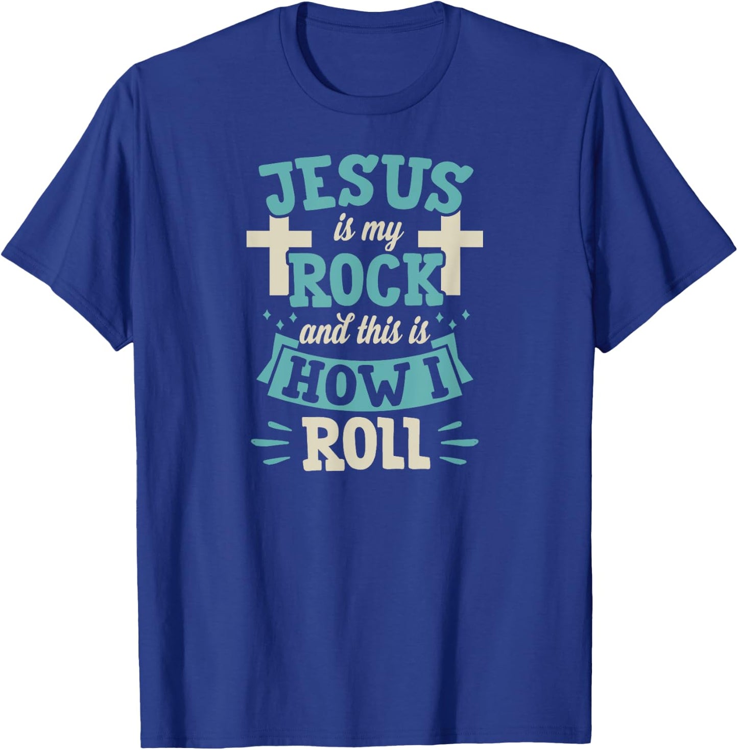 Jesus Is My Rock - Funny Christian Youth Pastor Humor T-Shirt - T-Shirt | Royal