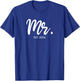 Wedding Matching Gifts Mr. Est. 2026 Groom T-Shirt - T-Shirt | Royal