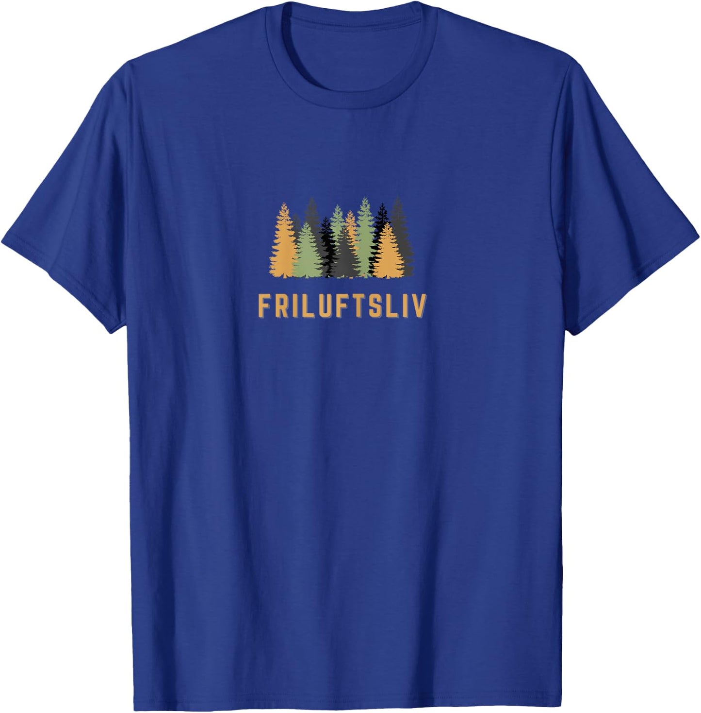 Friluftsliv Nordic Outdoor Living Scandinavian Life Hygge T-Shirt - T-Shirt | Royal