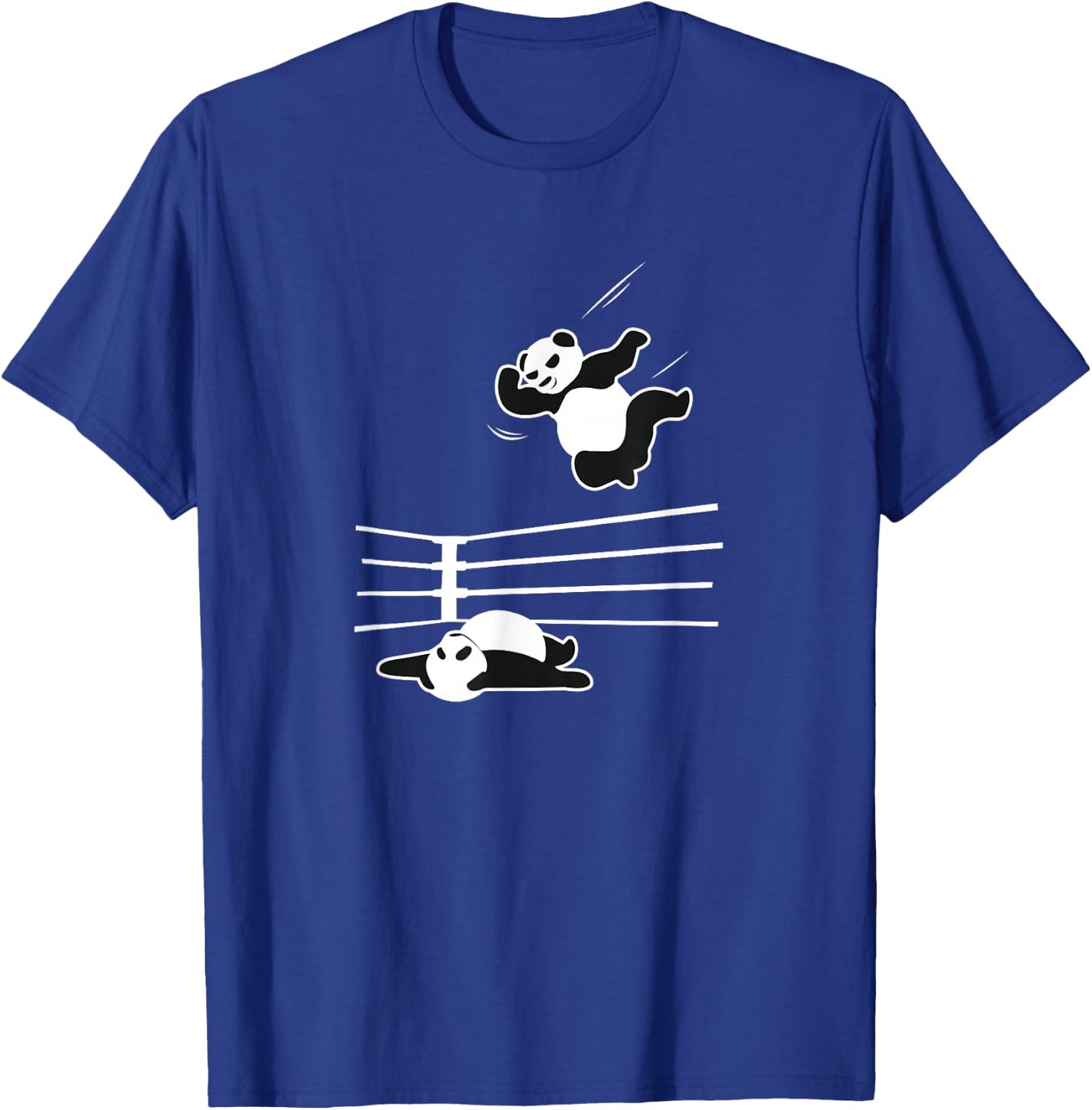 Panda Bear Wrestler Wrestling Grappling T-Shirt - T-Shirt | Royal