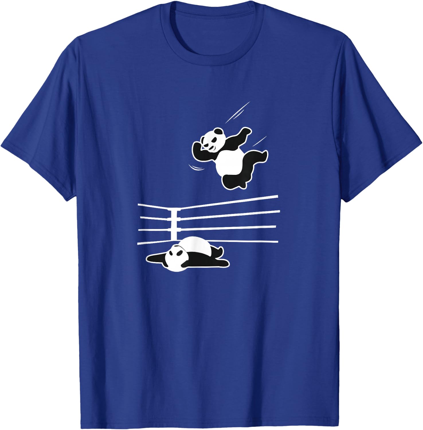 Panda Bear Wrestler Wrestling Grappling T-Shirt - T-Shirt | Royal