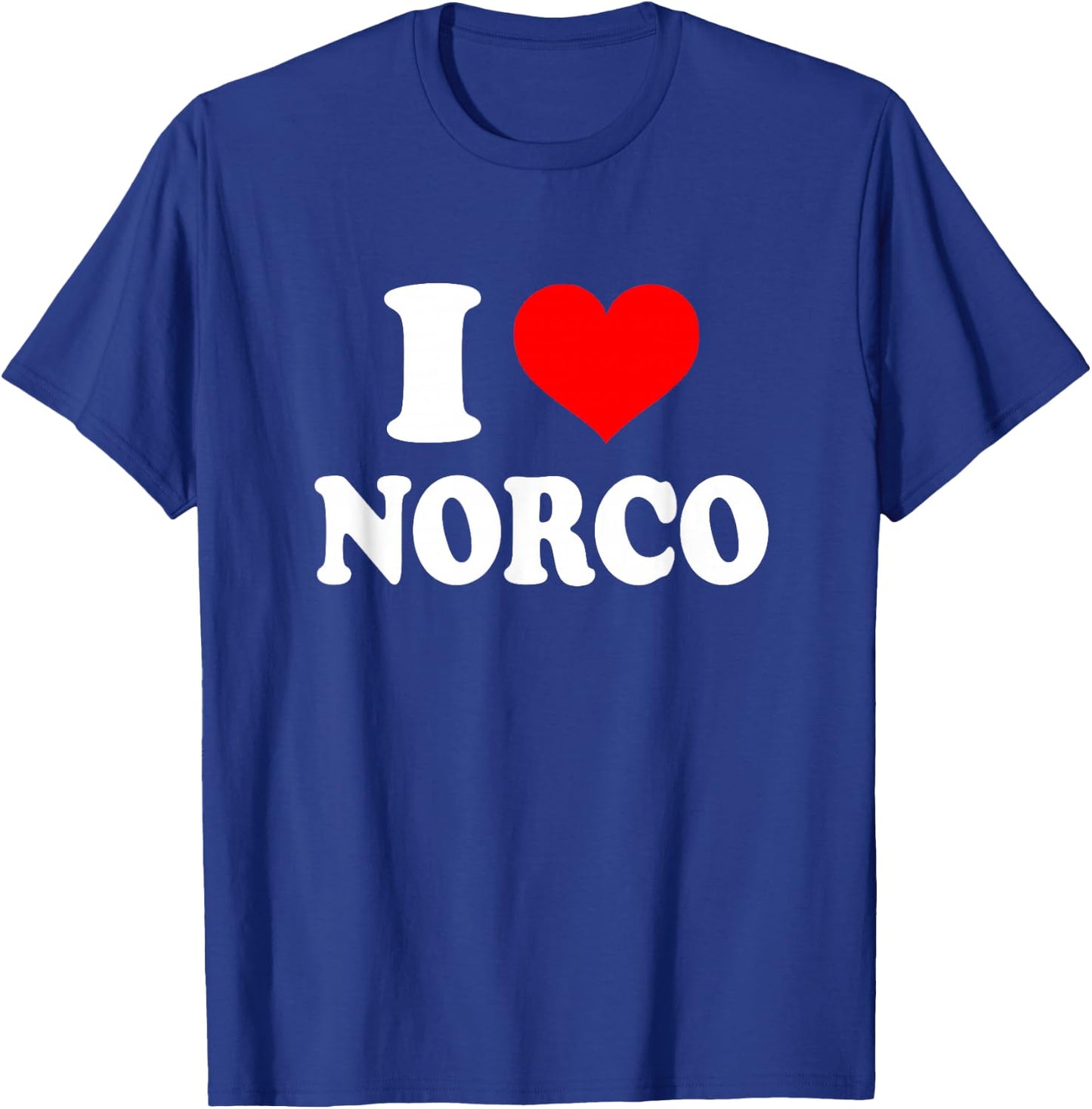 I Love Norco T-Shirt - T-Shirt | Royal