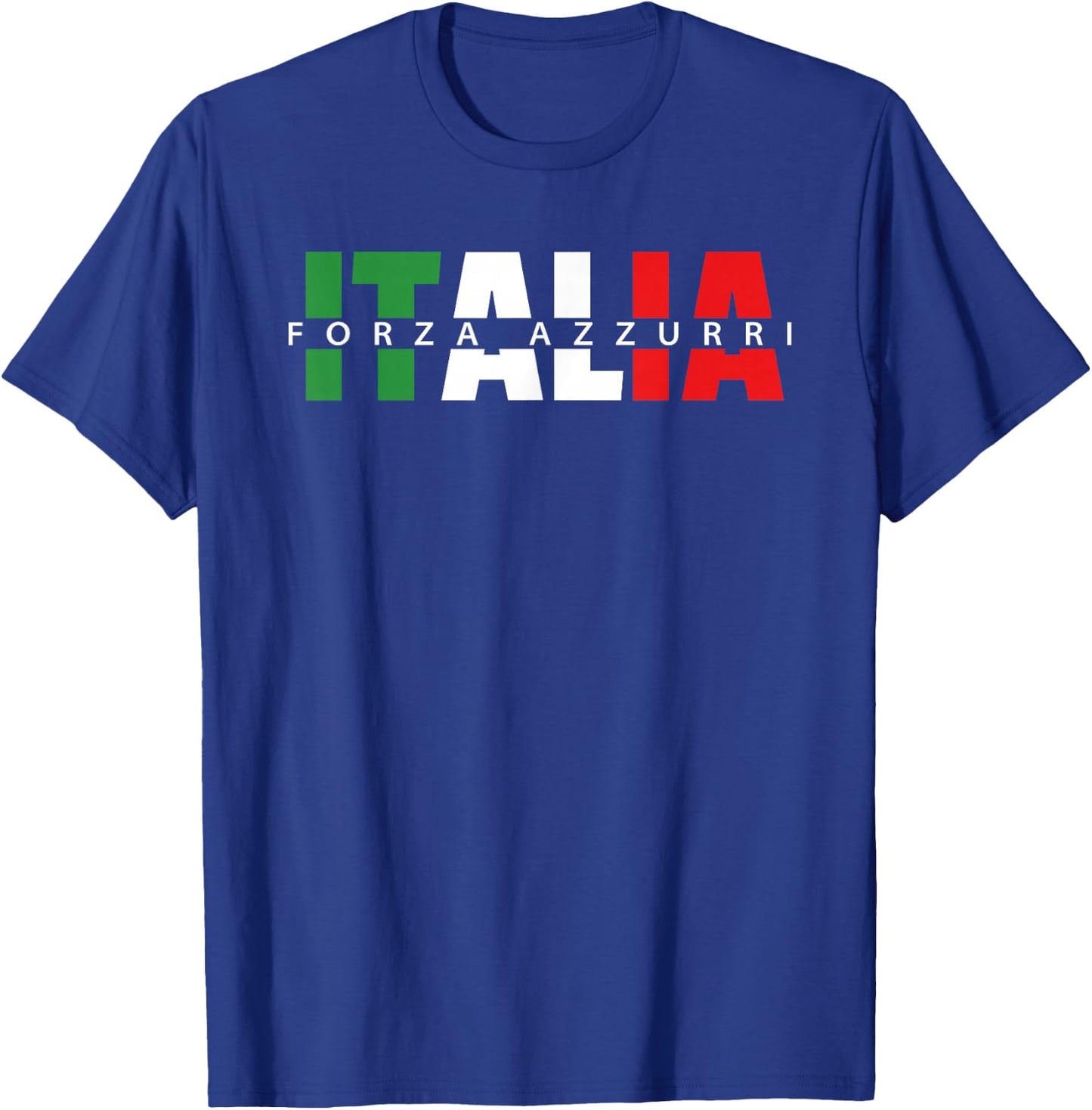 Forza Azzurri Italia Calcio Soccer Amichevole Partitella T-Shirt - T-Shirt | Royal