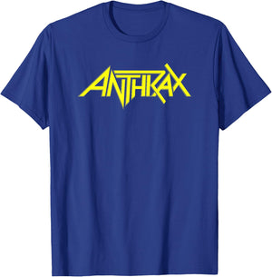 Anthrax – Anthrax Yellow Logo T-Shirt - T-Shirt | Royal