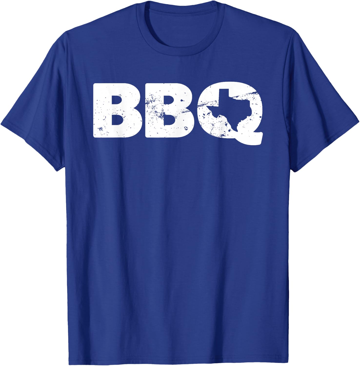 Texas BBQ novelty Texas barbecue and map vintage BBQ T-Shirt - T-Shirt | Royal
