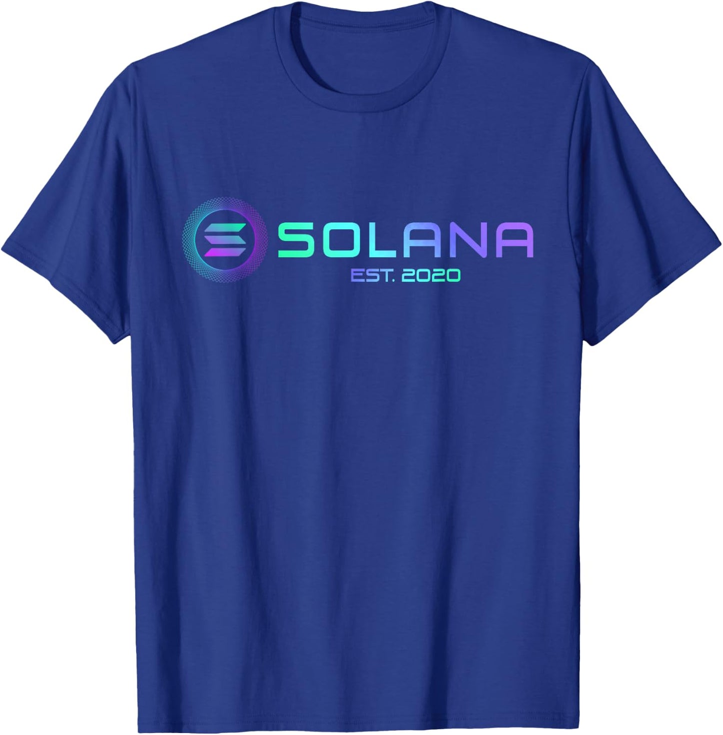 Solana SOL Coin Crypto Logo Blockchain | Solana T-Shirt - T-Shirt | Royal