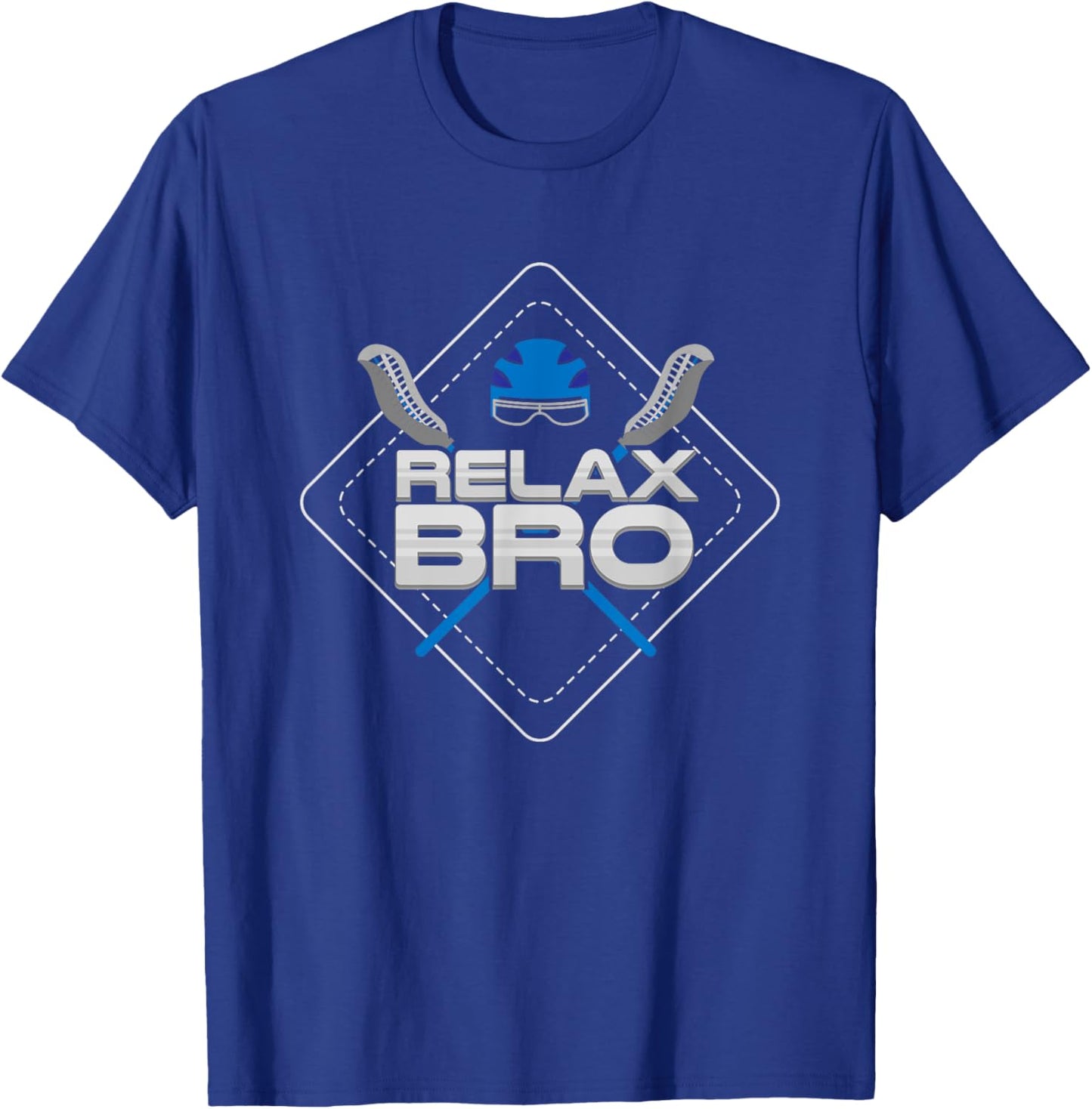 RELAX Bro - Lax Life & Lacrosse Player Gift T-Shirt - T-Shirt | Royal