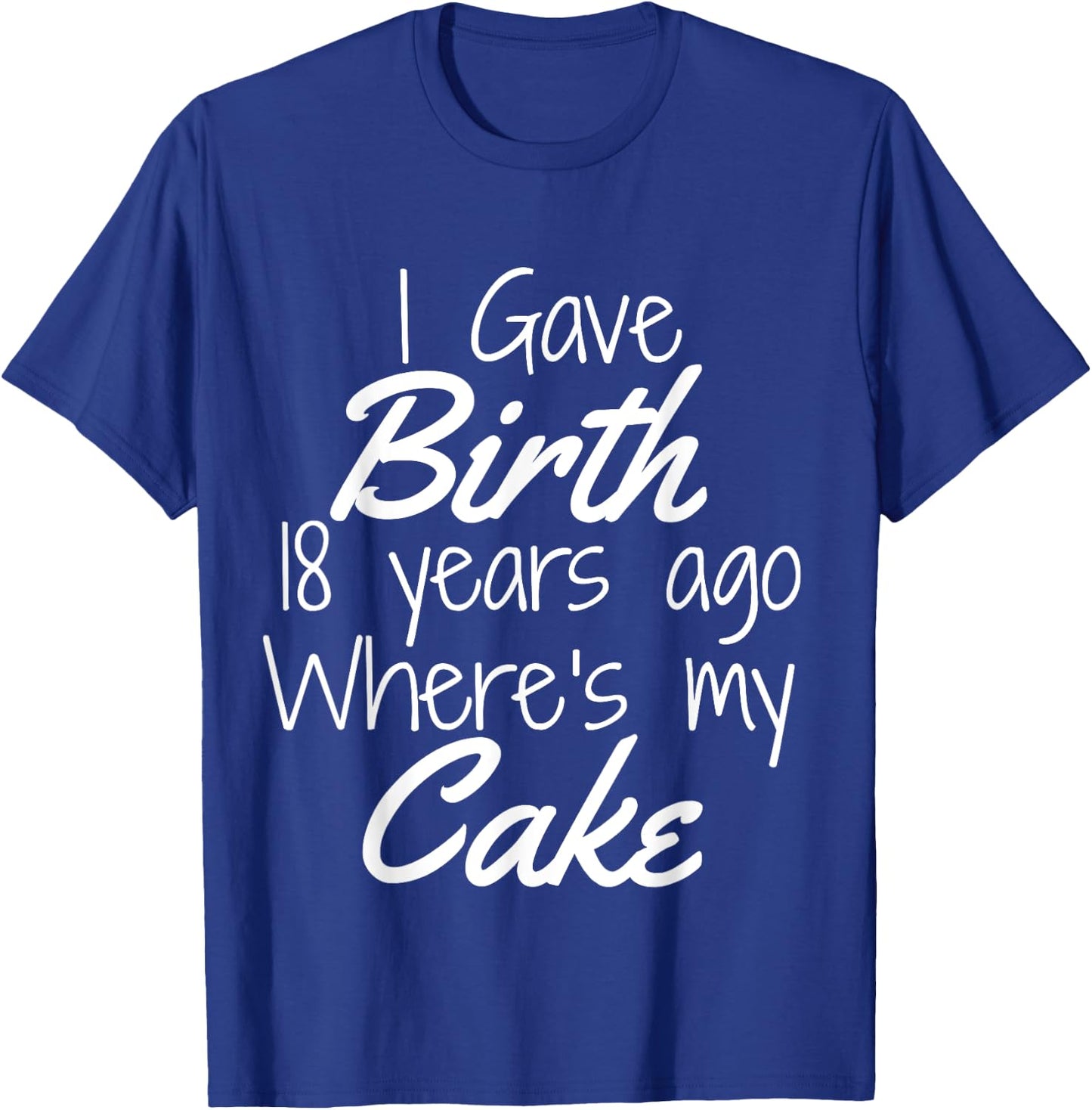18th Birthday Shirt for Mom Son Daughter 18 Year Old T-Shirt - T-Shirt | Royal