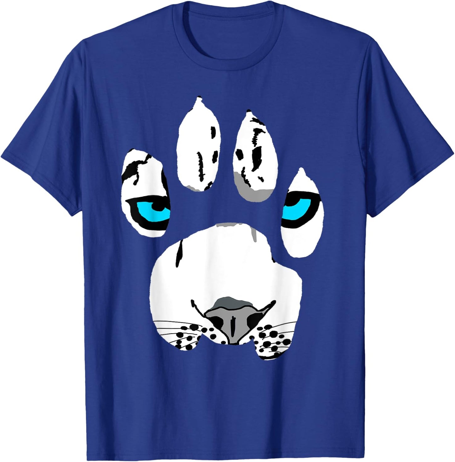 Snow Leopard Paw Claws Wildcat Feline Big Cat Tiger Women Kids T-Shirt - T-Shirt | Royal