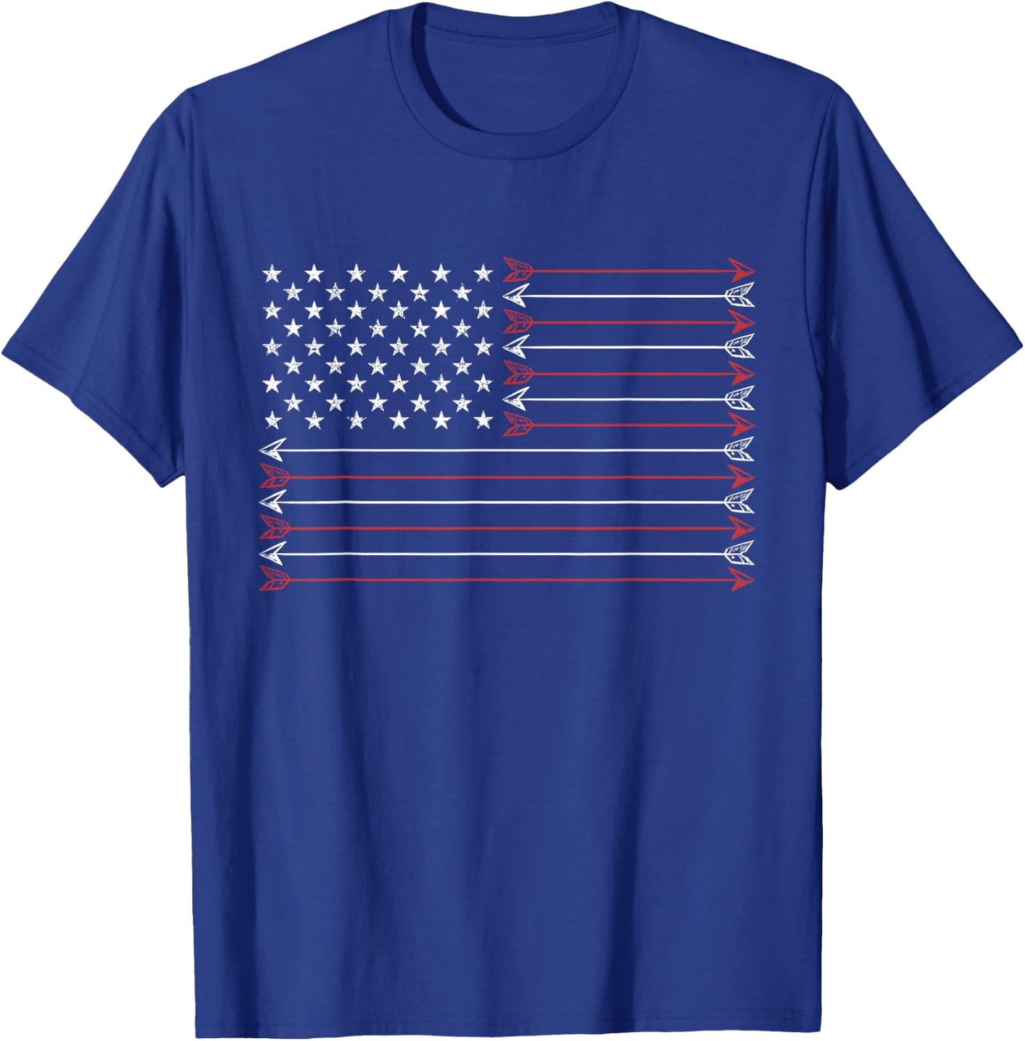 American Flag Arrows Bow Hunting Archery Gift Kids Men T-Shirt - T-Shirt | Royal