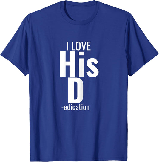 I Love His D- Love Her P- Funny Matching Couples T-Shirt - T-Shirt | Royal