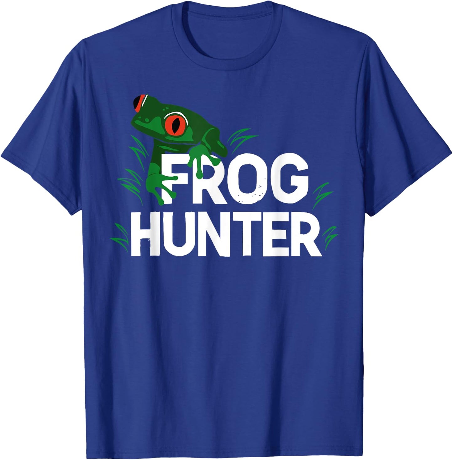 Special Gifts For Frog Lover & Frog Catcher Kids Black Frog Hunter T-Shirt - T-Shirt | Royal