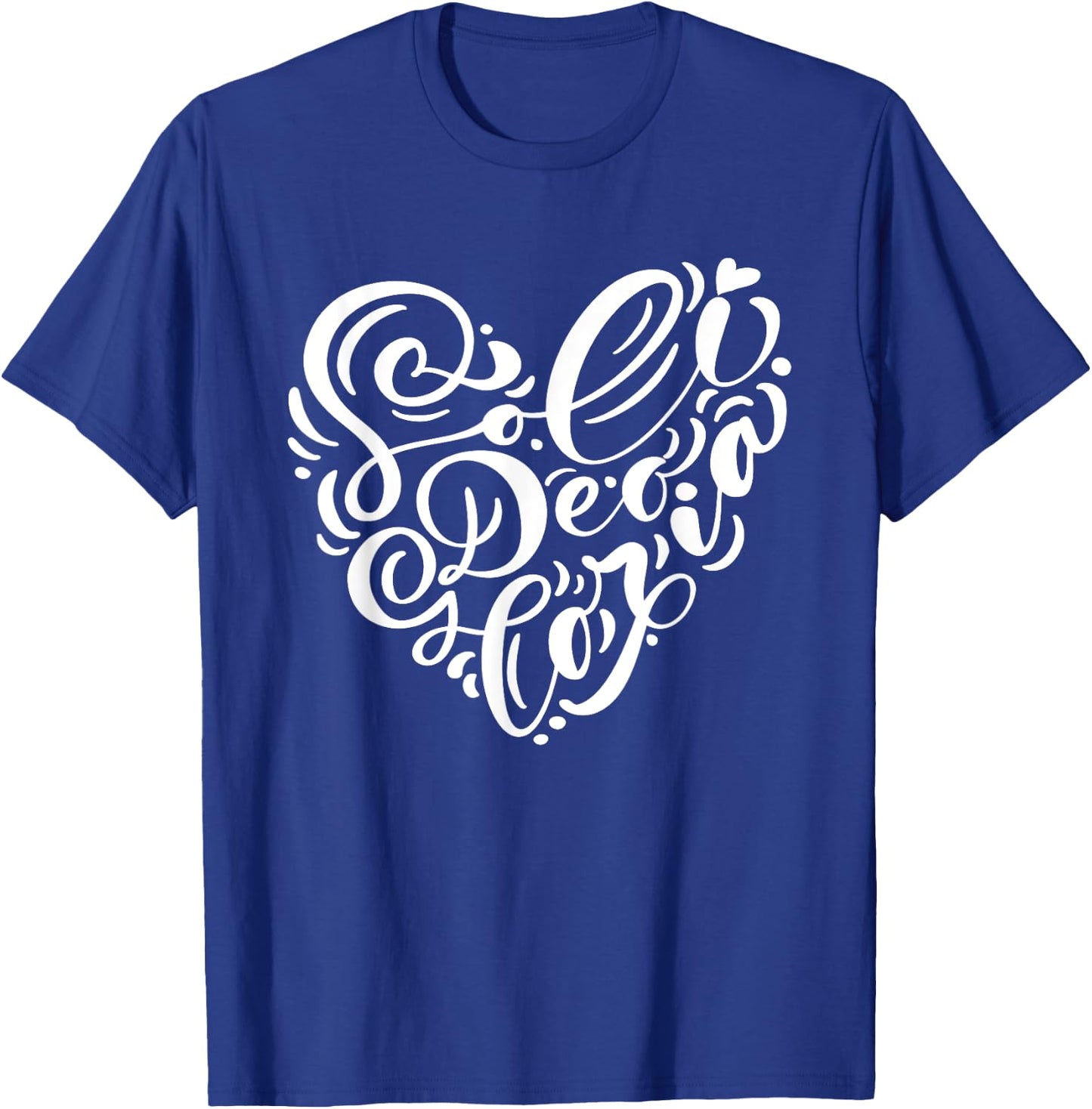 Soli Deo Gloria | Glory to God Alone | Feminine Christian T-Shirt - T-Shirt | Royal