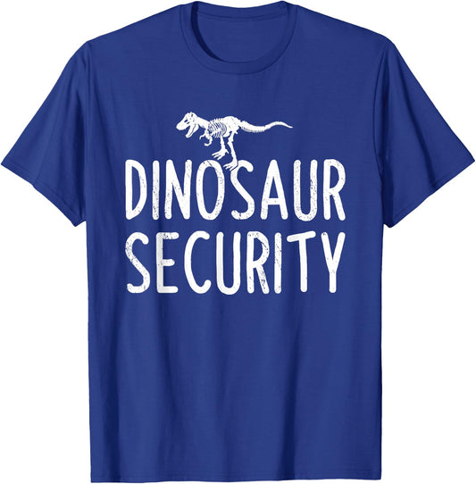Dinosaur Security Funny Halloween Dino Species Dinosaur T-Shirt - T-Shirt | Royal