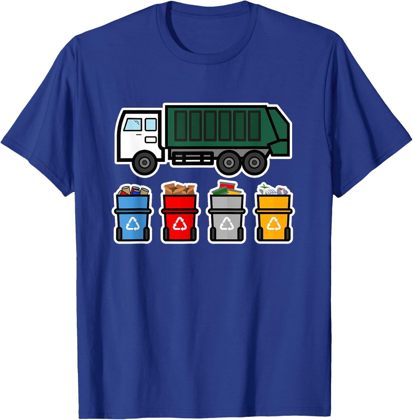 Recycling Truck T apparel Kids Gift Garbage Truck T-Shirt - T-Shirt | Royal