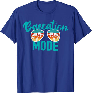 Cute Couples Trip Matching Vacation Baecation Mode T-Shirt - T-Shirt | Royal