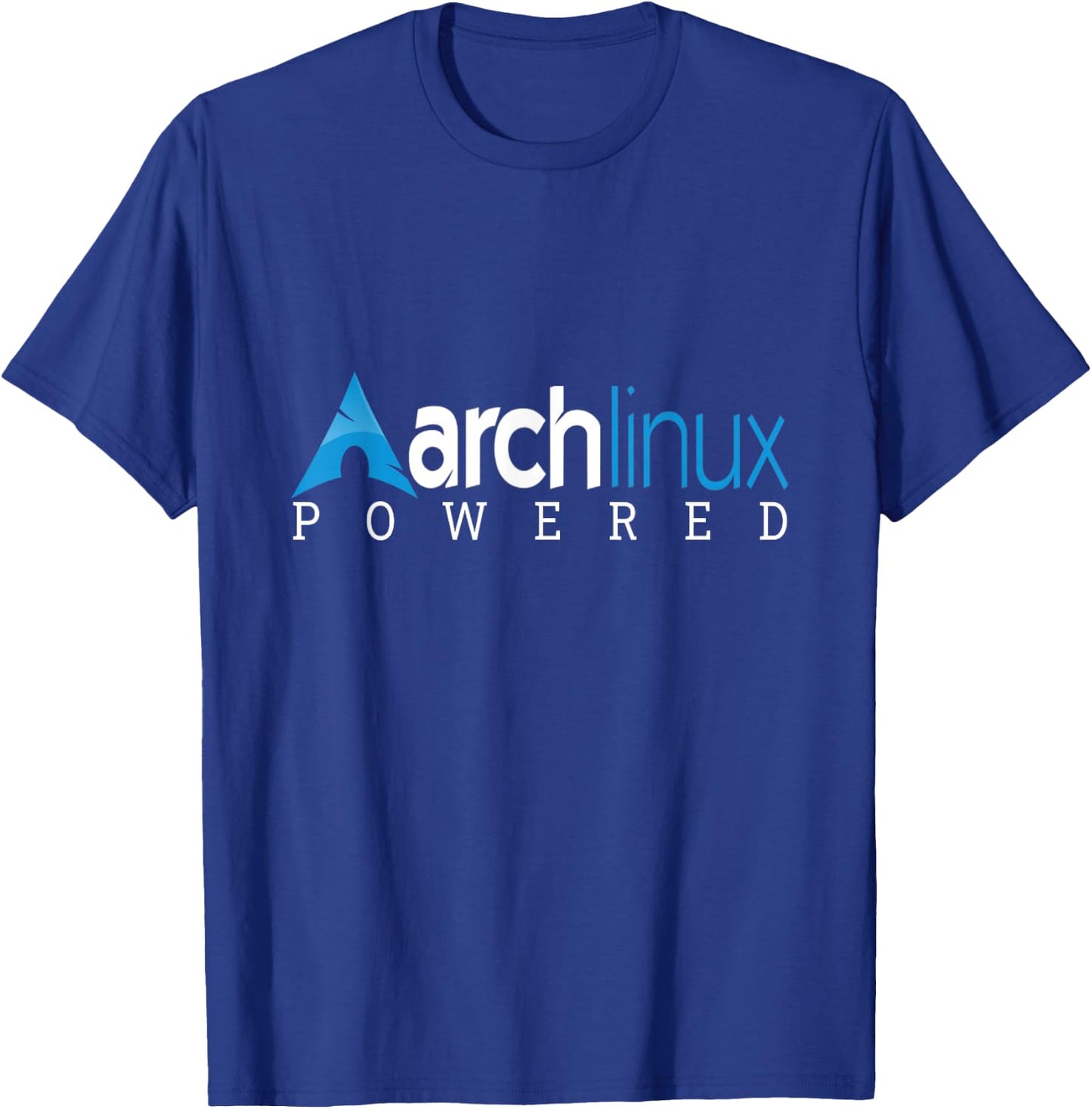 Powered by Arch Linux tagline and Logo Open Source Os T-Shirt - T-Shirt | Royal
