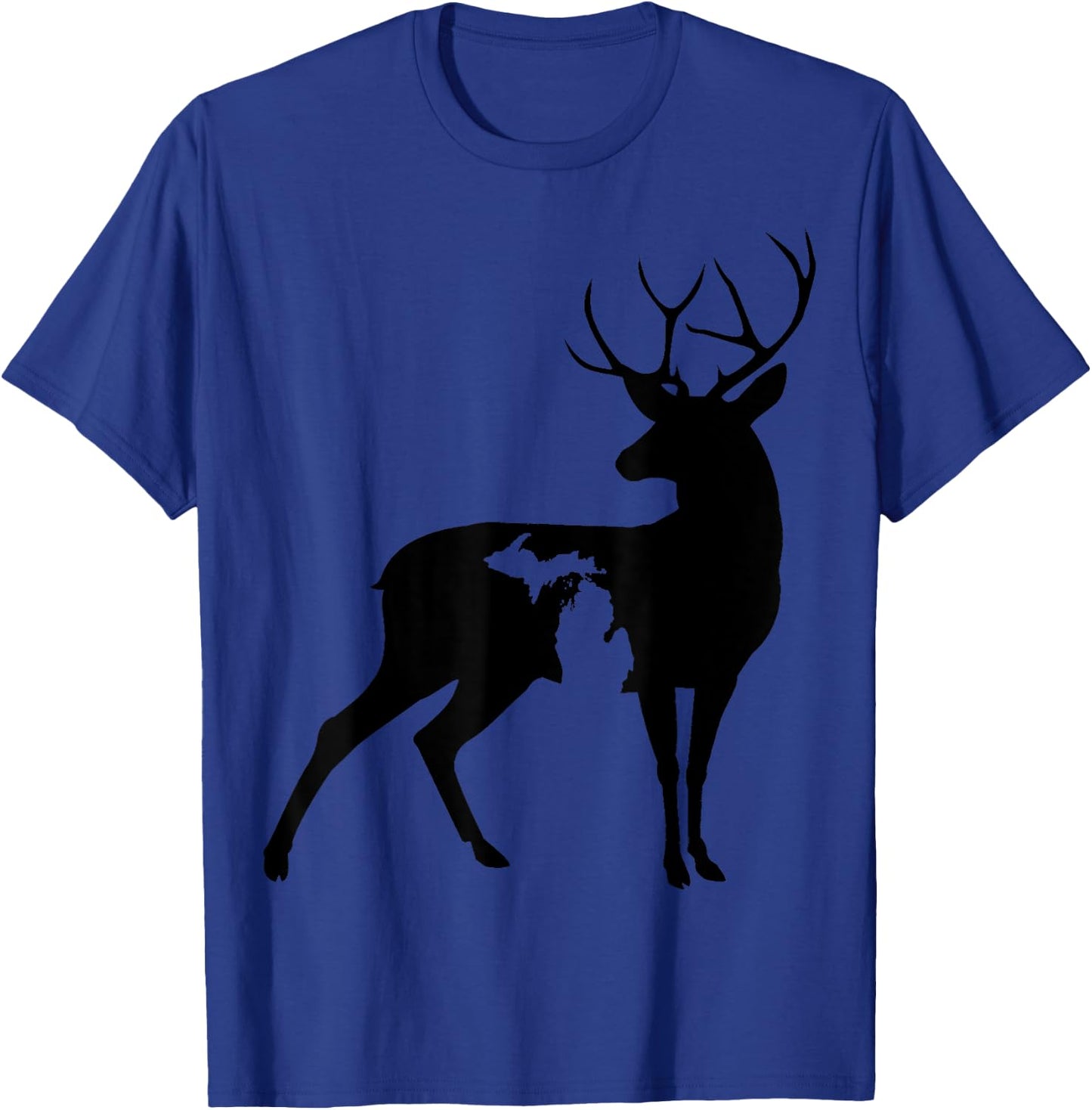 Michigan Deer Hunter Great Lakes Pure Michigan Outdoors T-Shirt - T-Shirt | Royal