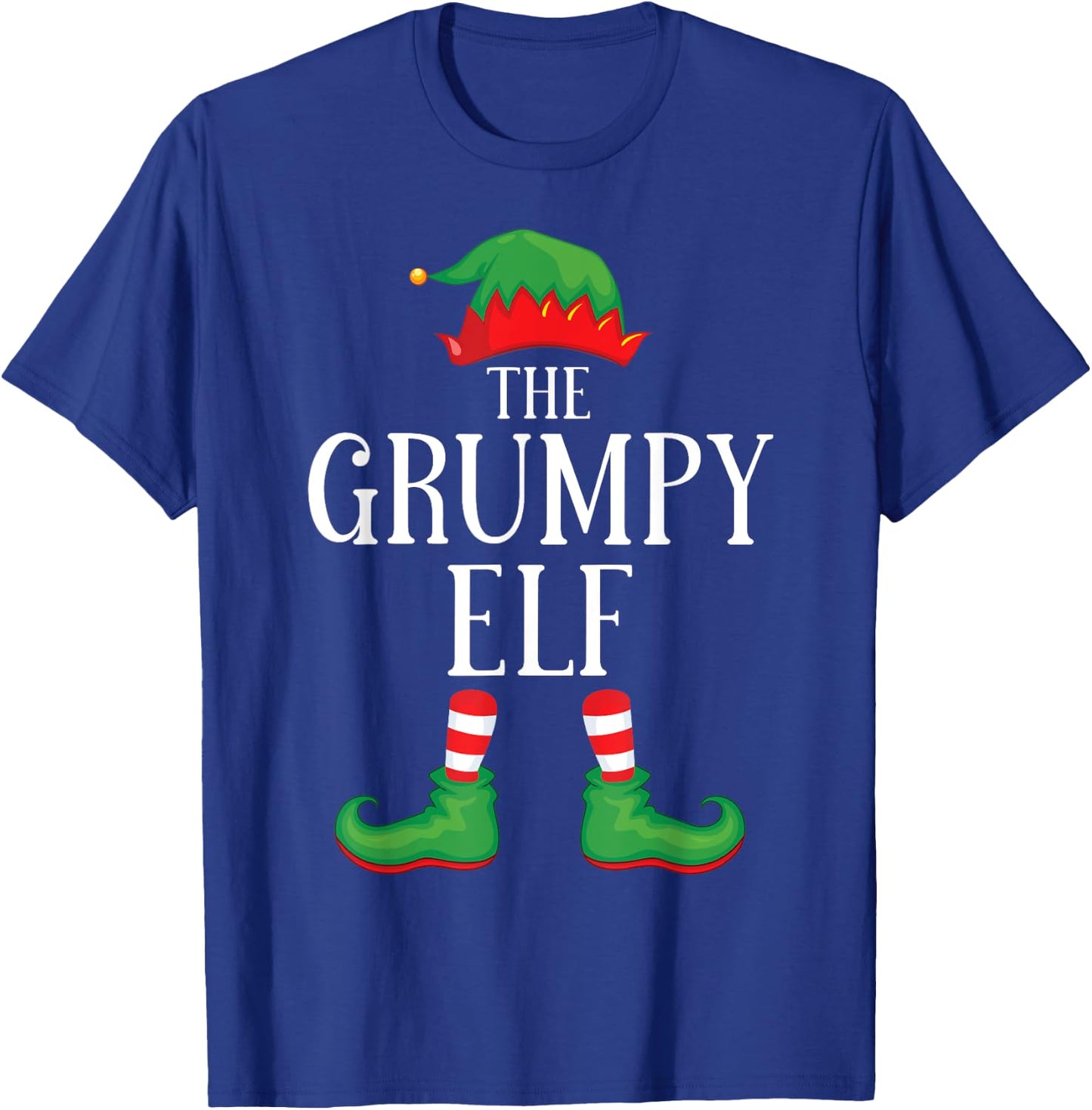 Grumpy Elf Matching Group Xmas Funny Family Christmas T-Shirt - T-Shirt | Royal