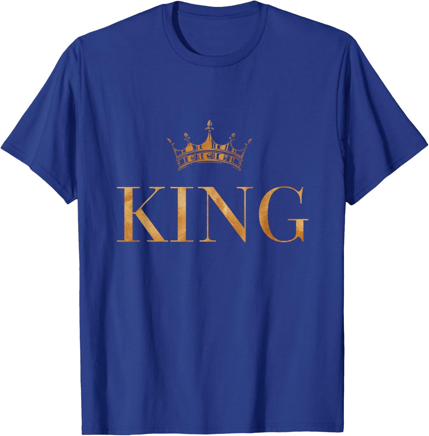 King Gold Crown Minimalist Halloween Costume Matching T-Shirt - T-Shirt | Royal