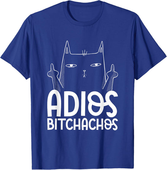 Adios Bitchachos Cat Middle Finger - Cinco De Mayo Women T-Shirt - T-Shirt | Royal