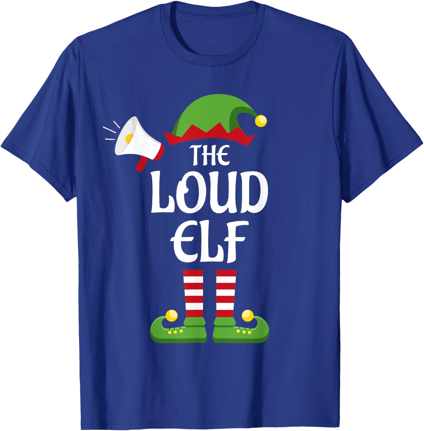 Loud Elf Family Matching Group Christmas T-Shirt - T-Shirt | Royal