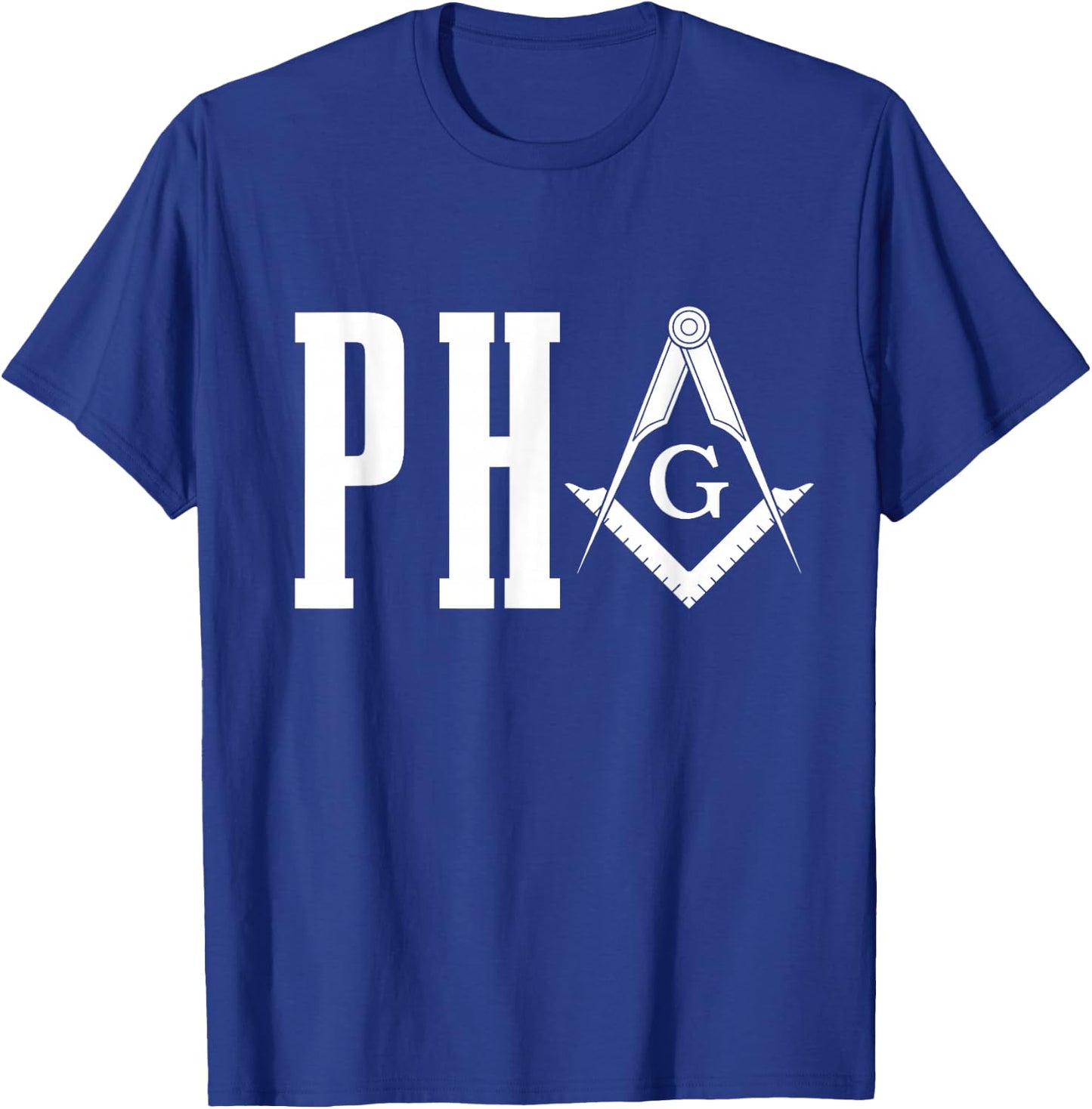 PHA Prince Hall Mason Mason Square & Compass T-Shirt - T-Shirt | Royal