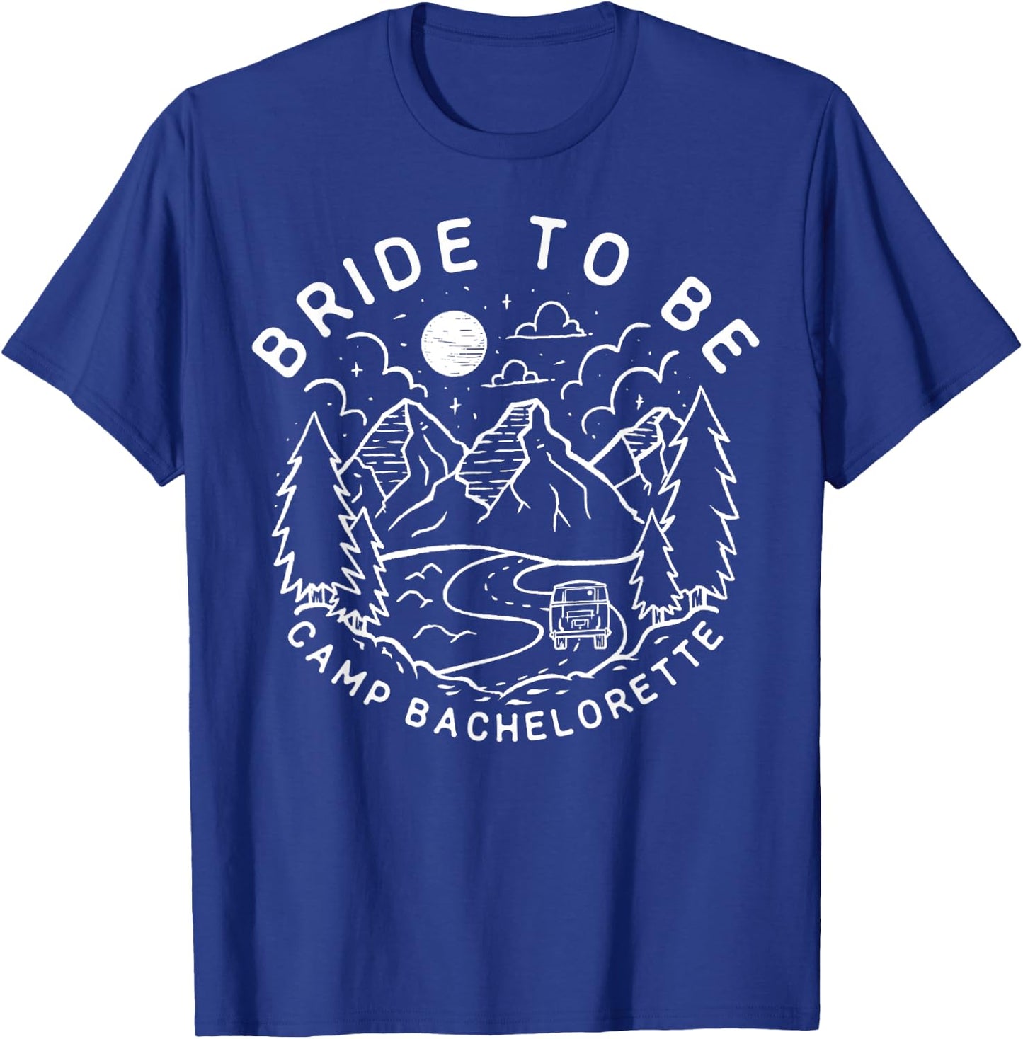 Vintage Bride To Be Camp Bachelorette Party Matching Gift T-Shirt - T-Shirt | Royal
