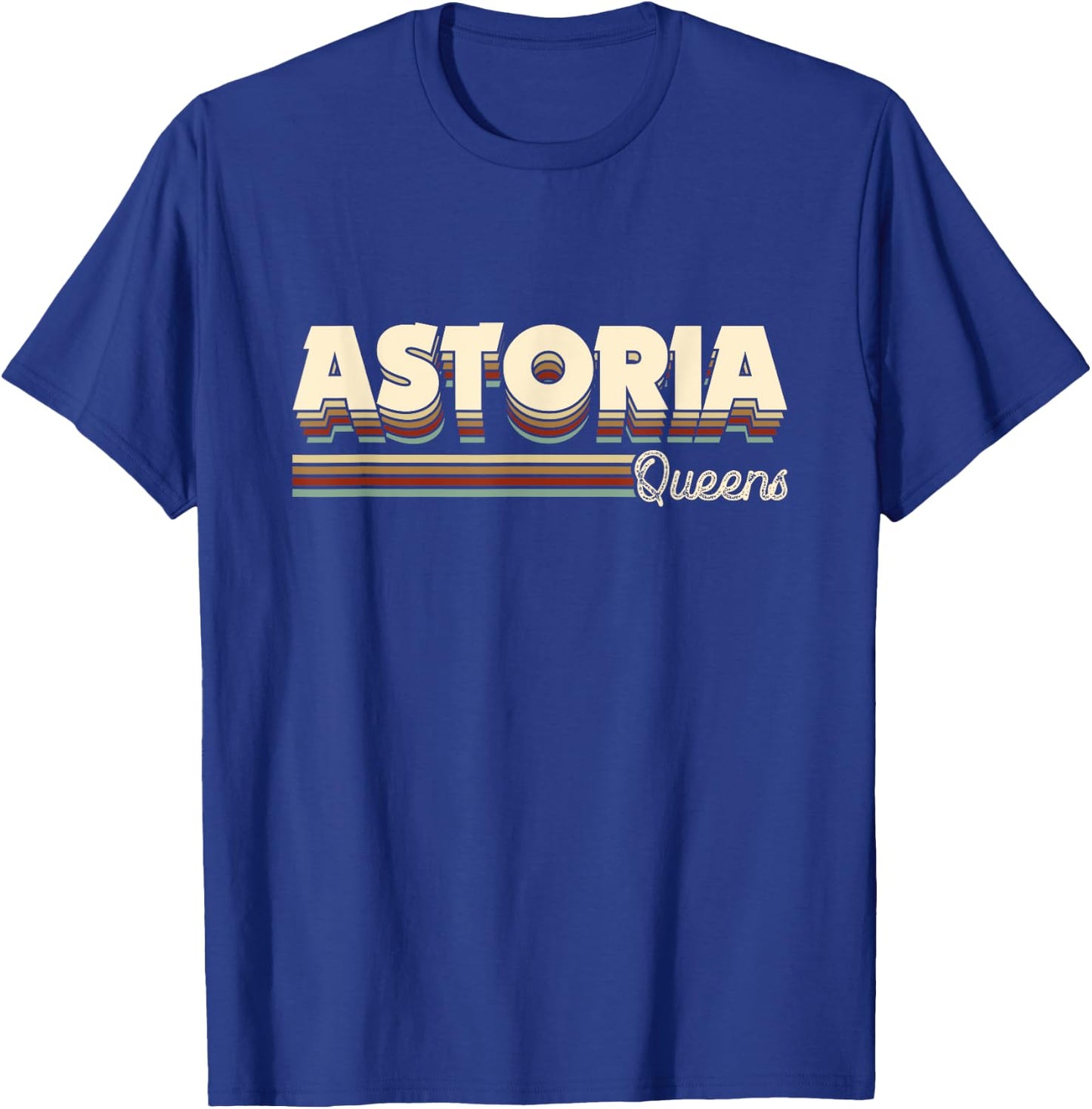 Retro Astoria Queens NY New York Gifts Men Women Kids T-Shirt - T-Shirt | Royal