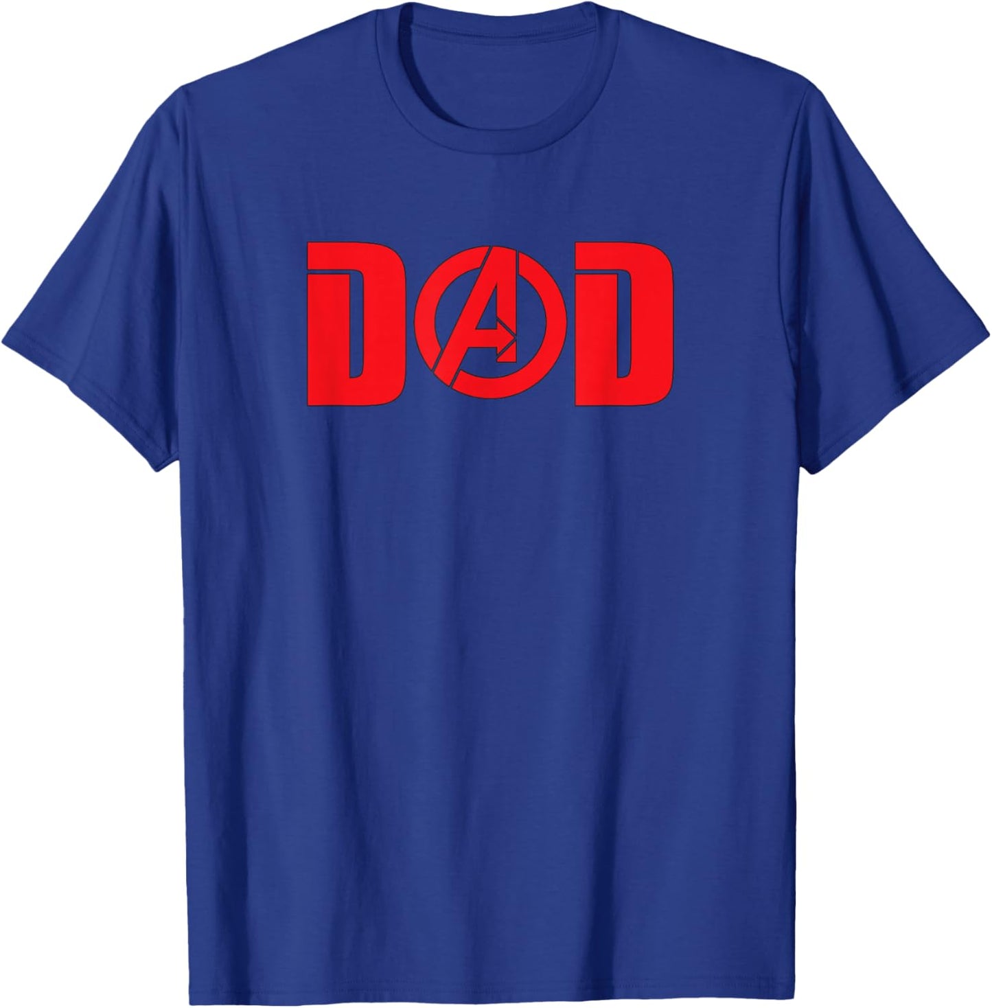Marvel Avengers Dad Avengers Symbol Father's Day T-Shirt - T-Shirt | Royal