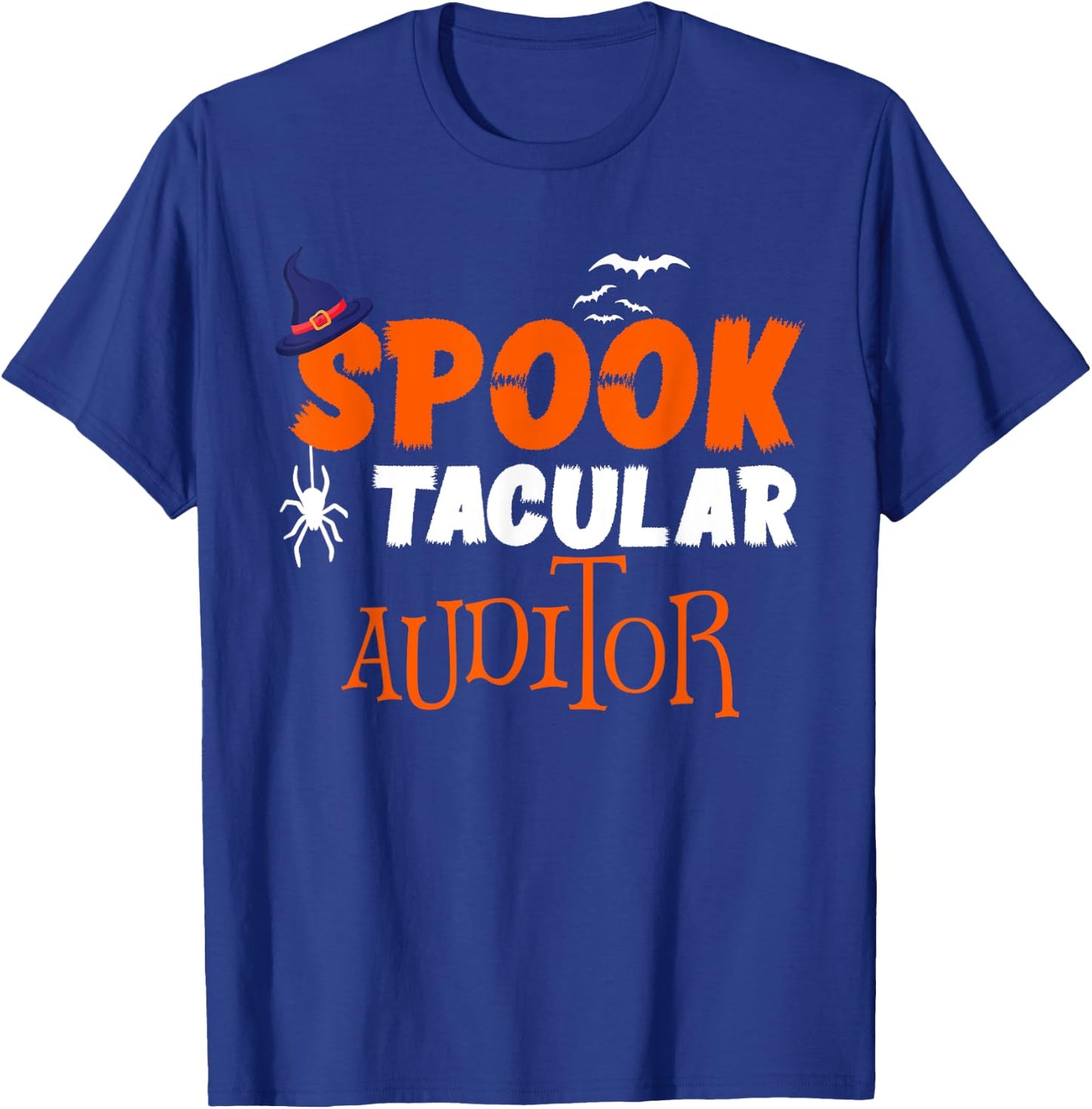 Spooktacular Auditor Funny Halloween Costume Gift T-Shirt - T-Shirt | Royal