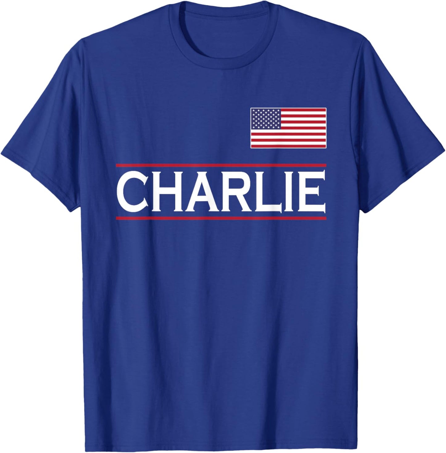 Charlie Personalized Name Funny Birthday Gift T-Shirt - T-Shirt | Royal