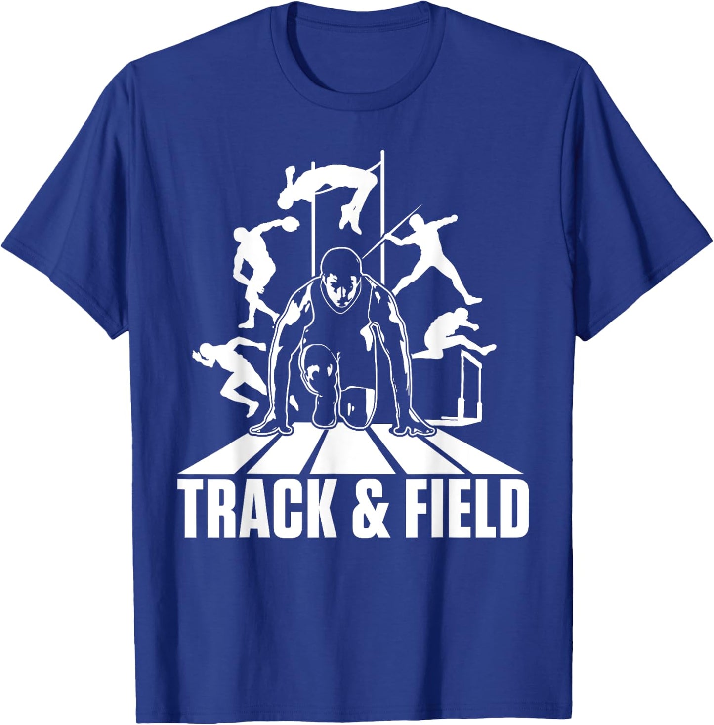 Cute Track And Field Athletics For Boys And Girls T-Shirt - T-Shirt | Royal