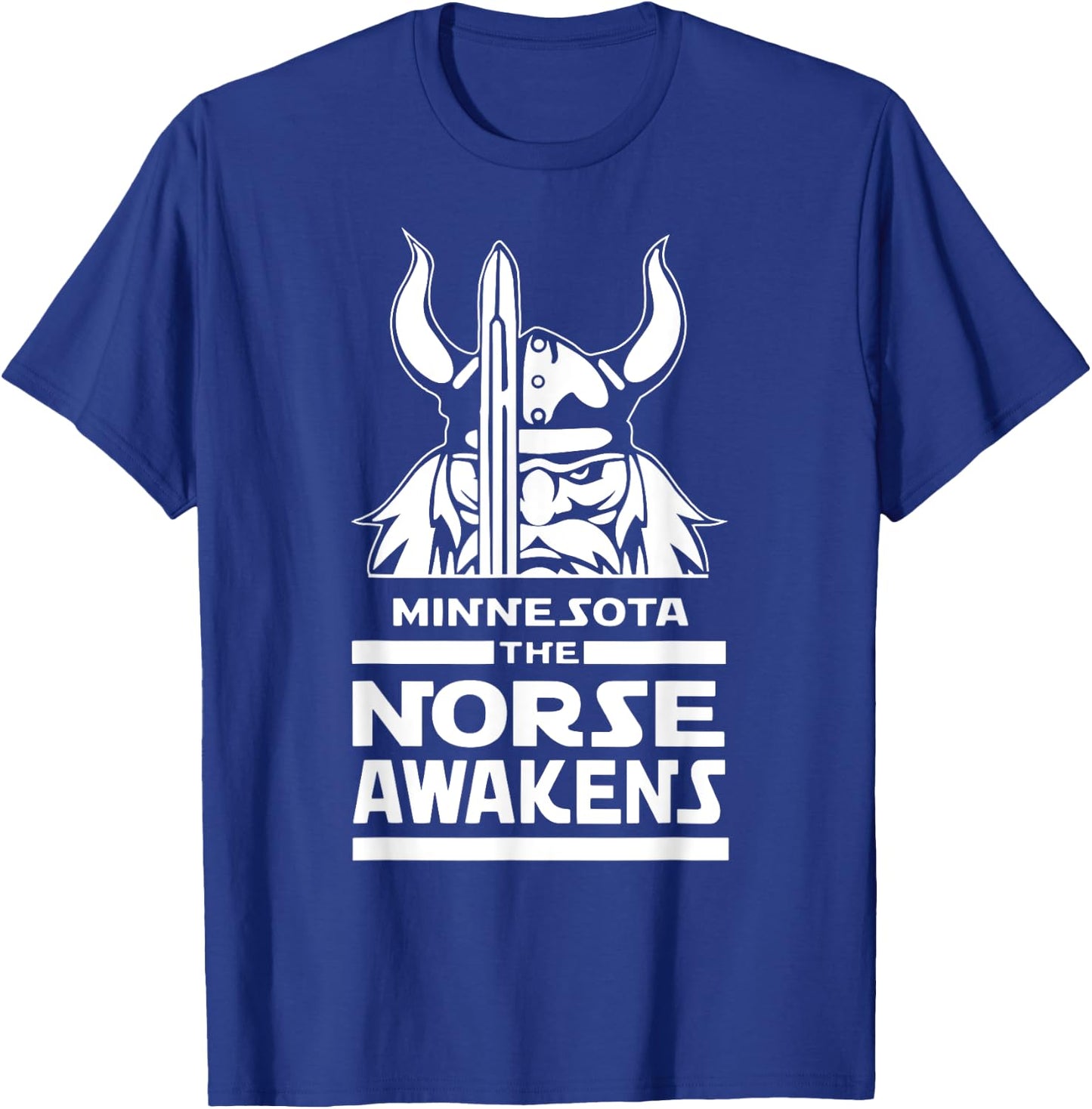 Tout Wear Minnesota: Minnesota Norse Viking - Black, Small - -Adults, Kids - Short Sleeve - - Classic Fit - Polyester 100% - Scandinavian Culture T-Shirt - T-Shirt | Royal