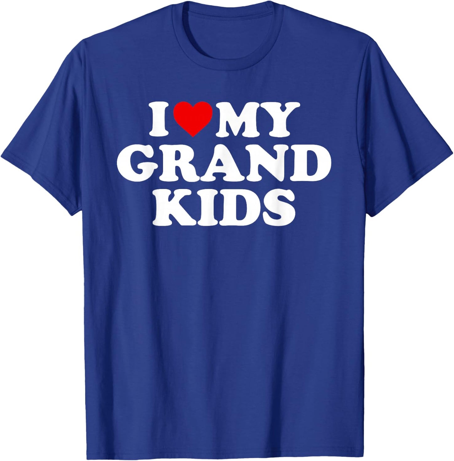 I Love My Grandkids Design T-Shirt - T-Shirt | Royal