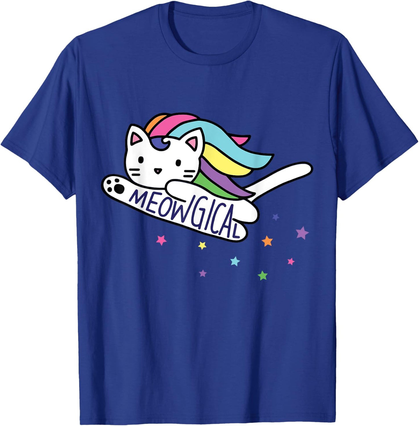 Meowgical Caticorn Cat Unicorn Kittycorn T-Shirt - T-Shirt | Royal