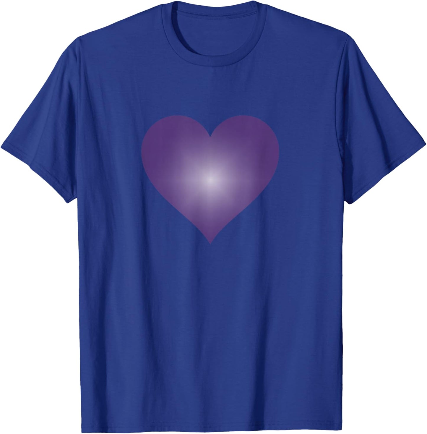 I Love You Purple Heart Valentine's Day Emoticon T Shirt T-Shirt - T-Shirt | Royal
