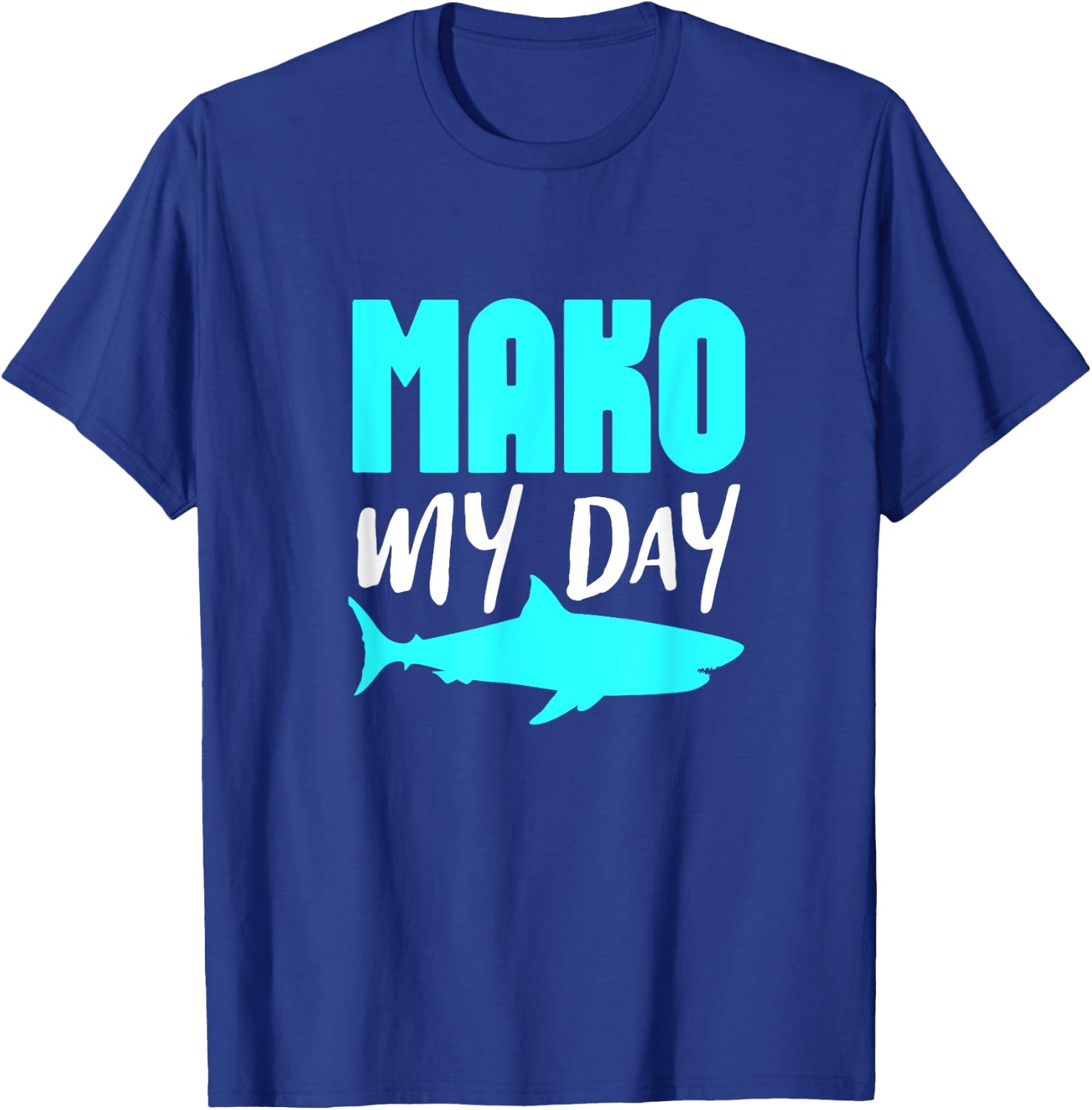 Mako Shark Ocean Marine Biologist Shark Lover T-Shirt - T-Shirt | Royal