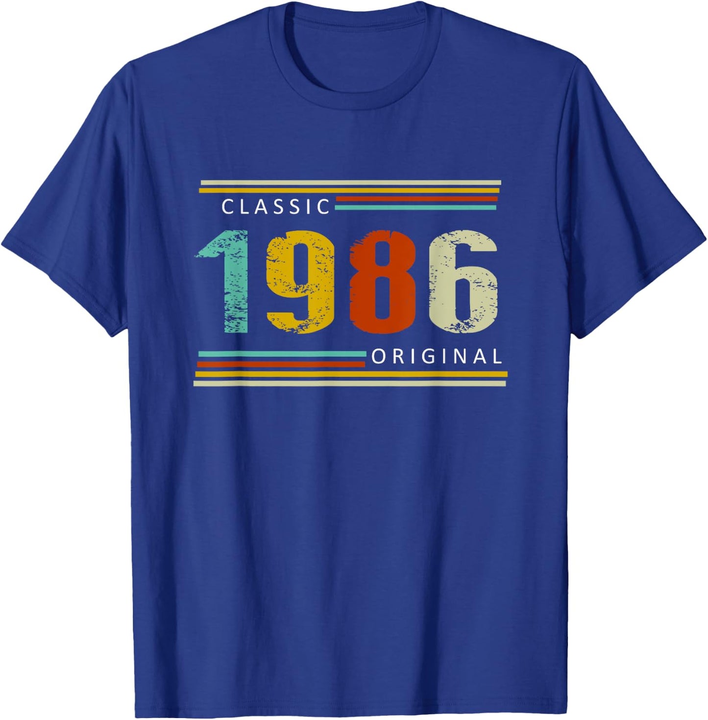 Birthday, Classic of 1986 Original, 39th Retro T-Shirt - T-Shirt | Royal