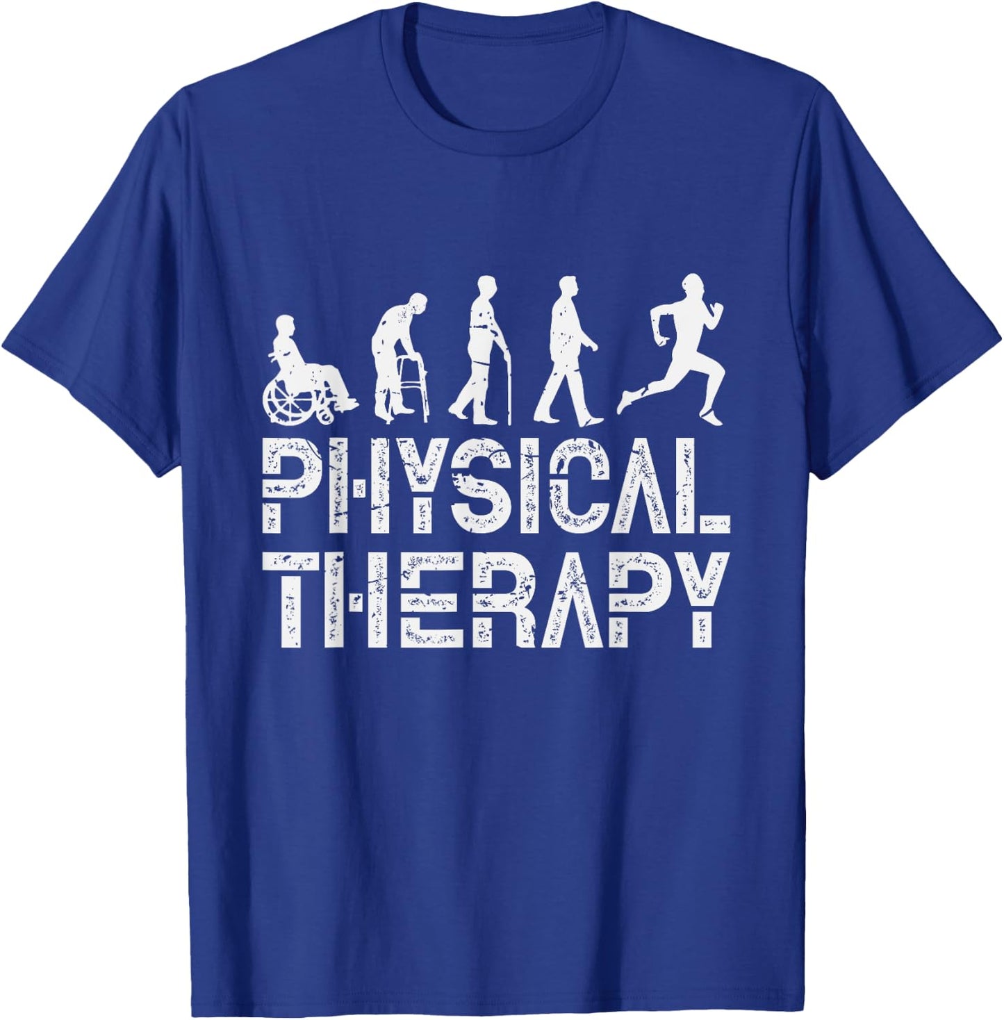 Evolution Of Physical Therapy PT Gift T-Shirt - T-Shirt | Royal