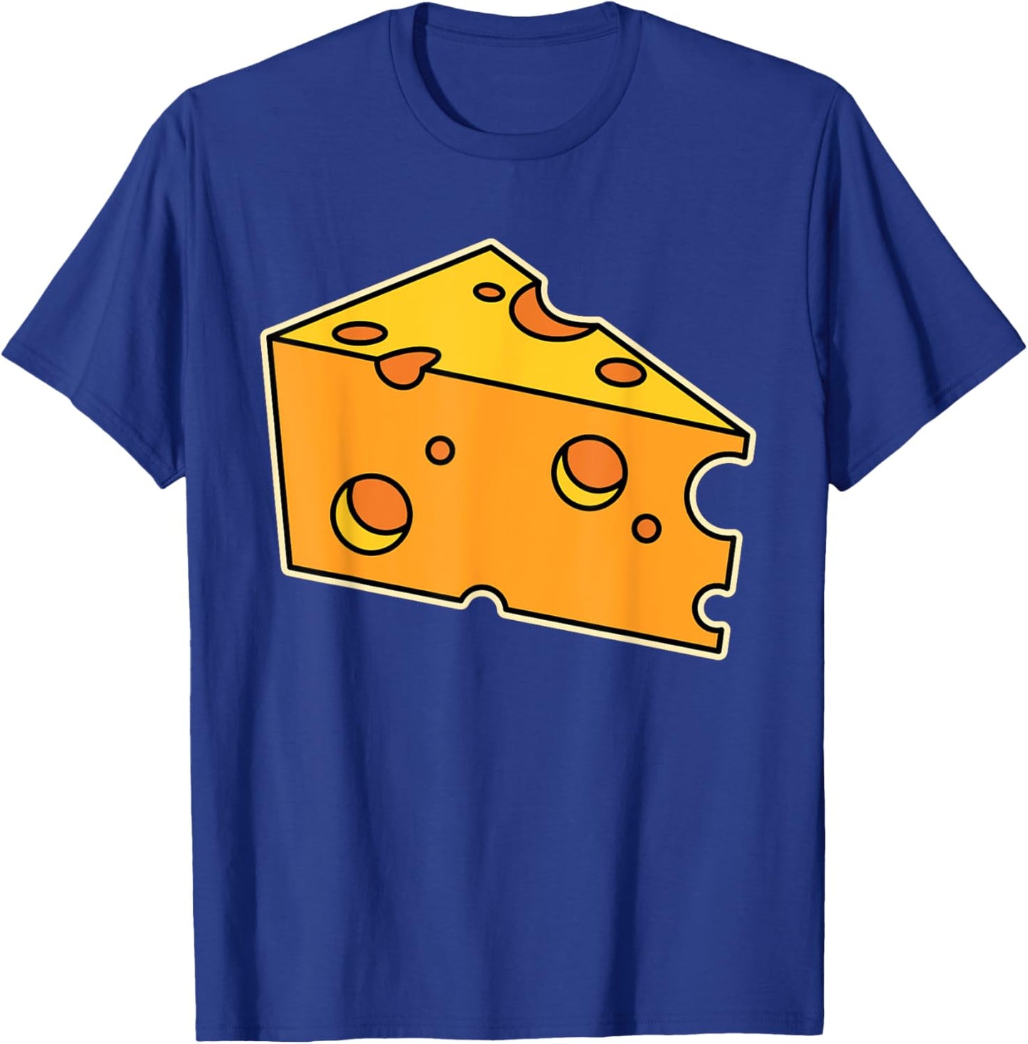 Funny Big Sliced Swiss Cheese Lover Gift Women Kids T-Shirt - T-Shirt | Royal