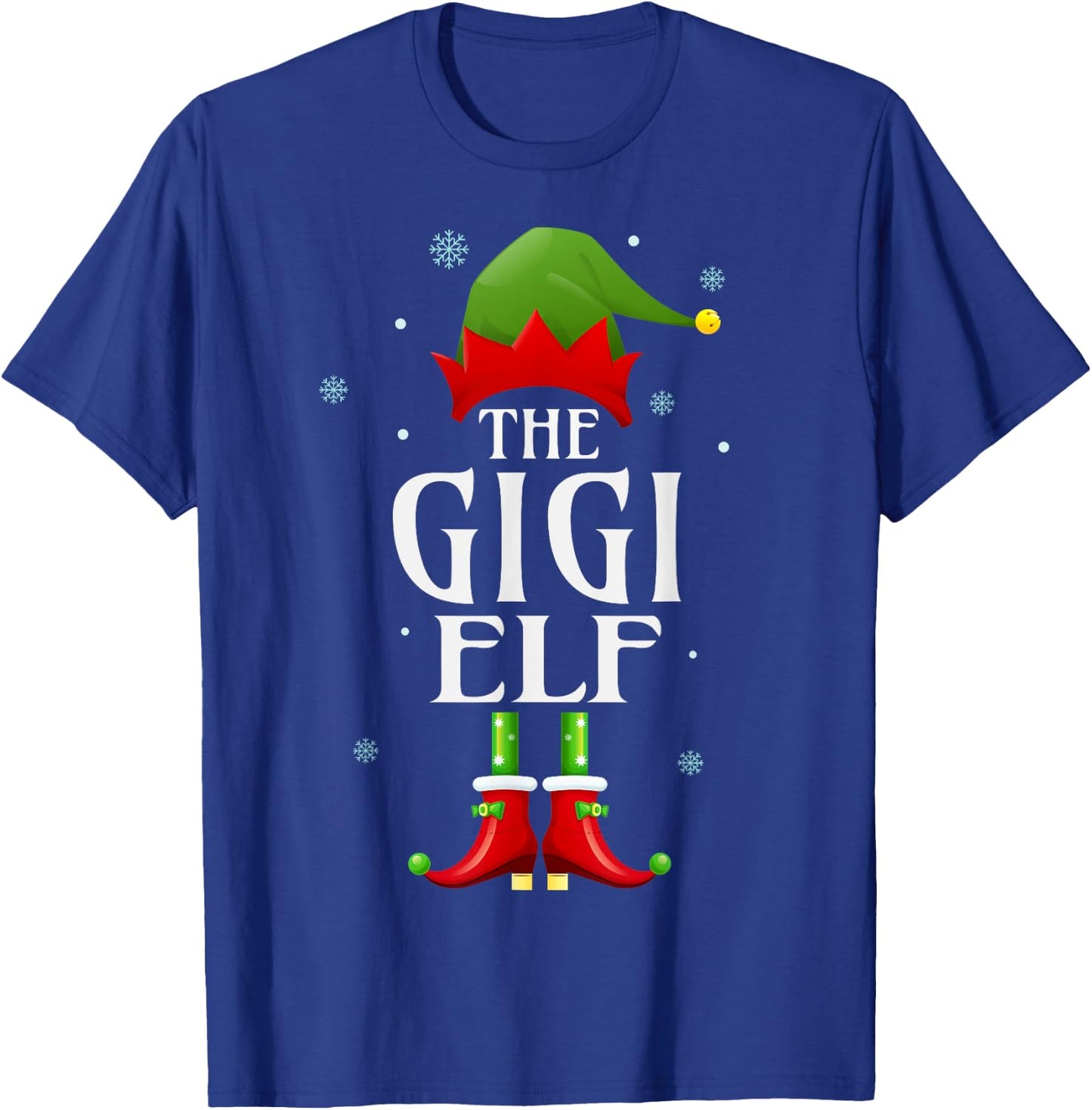 Gigi Elf Xmas Matching Family Group Christmas Party Pajama T-Shirt - T-Shirt | Royal
