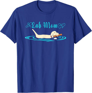 Lab Mom Yellow Labrador Retriever - Lab Dog Lover Men Women Girls Kids T-Shirt - T-Shirt | Royal