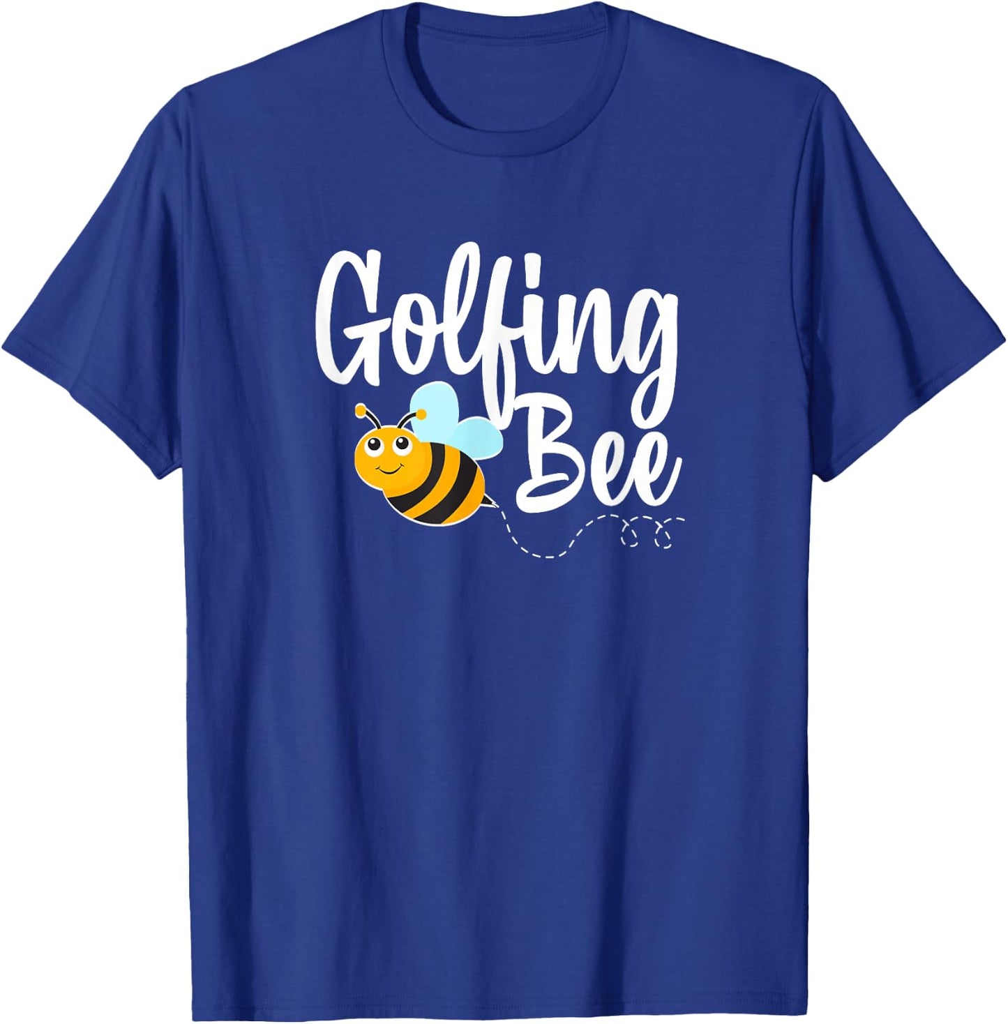 Golfing Bee Golf Player Funny Bumblebee T-Shirt - T-Shirt | Royal