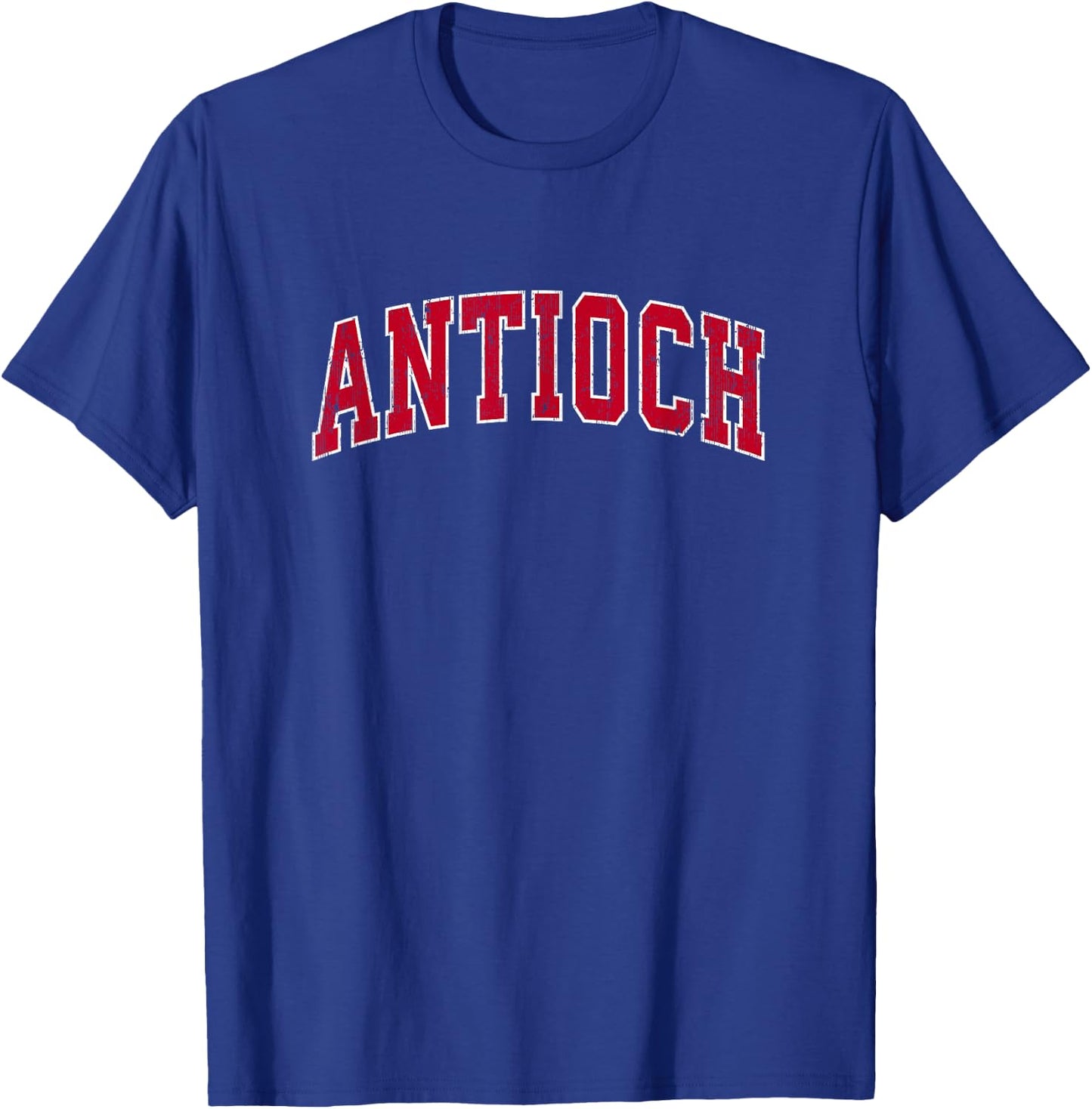 Antioch Illinois IL Vintage Sports Design Red Design T-Shirt - T-Shirt | Royal