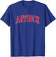 Antioch Illinois IL Vintage Sports Design Red Design T-Shirt - T-Shirt | Royal