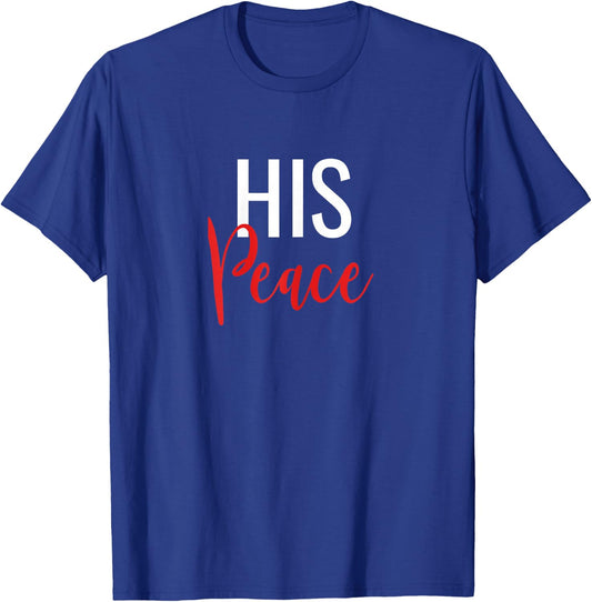 Her Rock His Peace Matching Couples T-Shirt - T-Shirt | Royal
