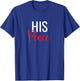 Her Rock His Peace Matching Couples T-Shirt - T-Shirt | Royal